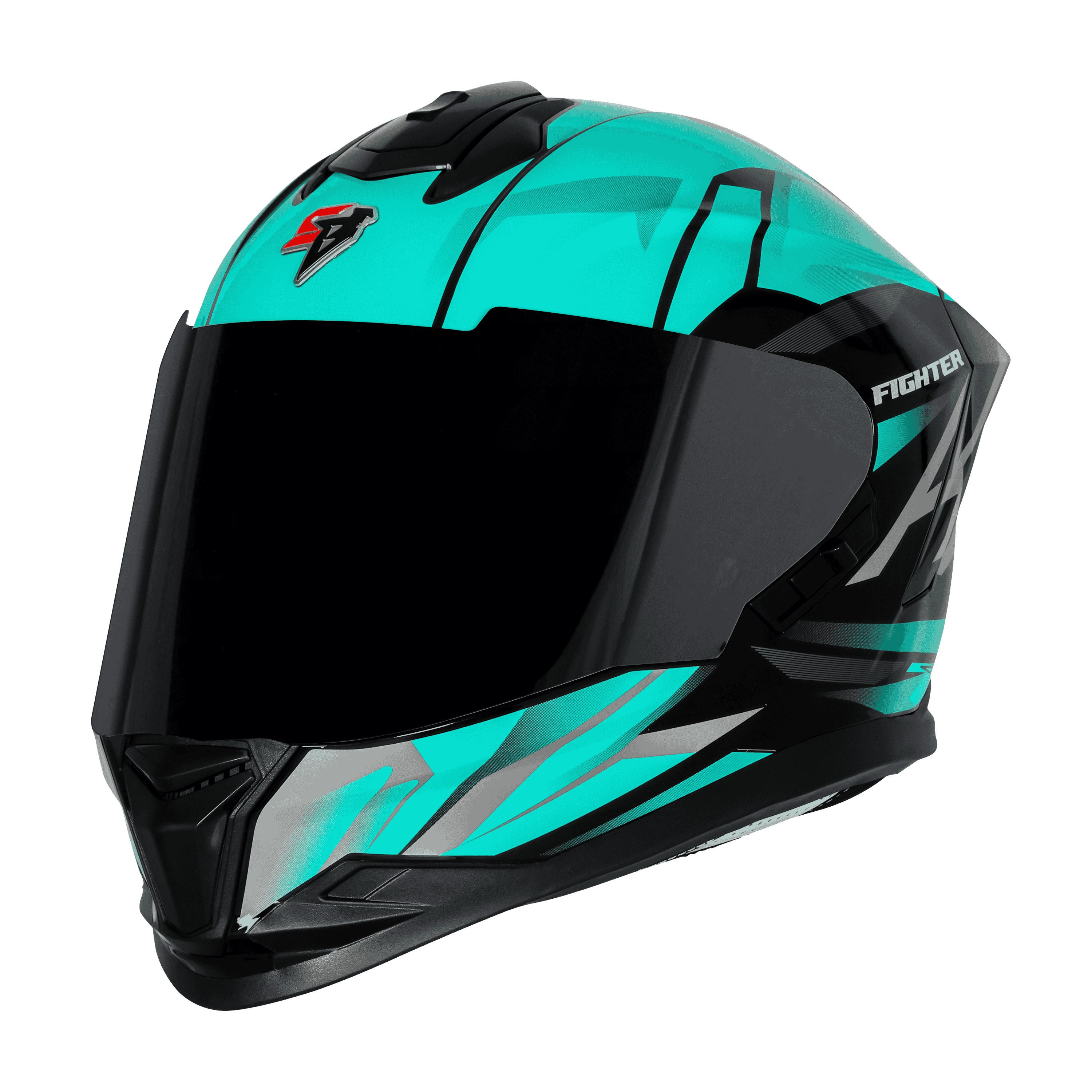 SBH-57 ISS FIGHTER F4 MAT BLACK WITH SEA GREEN